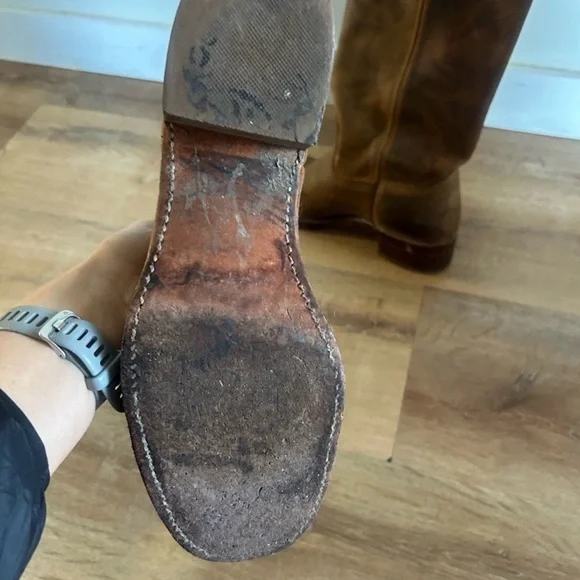 Frye Tan Leather Boots - Picture 5 of 8